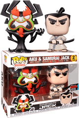 Samurai Jack Funko Vinyl Figure - Samurai Jack Jack And Aku Funko Pop Png