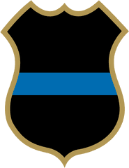 Police Officer Badge Law Enforcement Thin Blue Line - Law Blue Police Badge Clipart Png