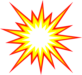 Star Burst Png - Transparent Background Explosion Clipart