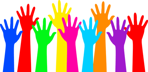 Classroom Rules - Colorful Hands Clipart Png