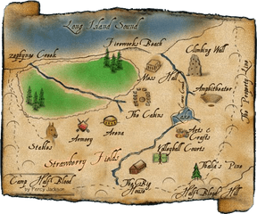 Greekcampers - Percy Jackson Maps Of Camp Half Blood Png