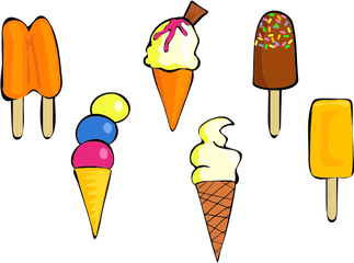 Different Ice - Creams Free Svg Ice Cream Variety Clipart Png