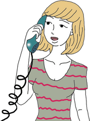 Phone Call Dream Meaning - Cartoon Phone Calling Calling On Phone Cartoon Png