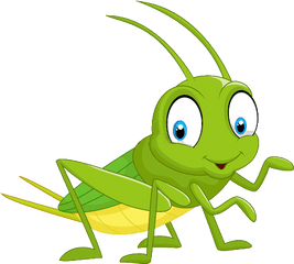 Cartoon Grasshopper 28 - Green Grasshopper Clipart Png