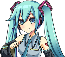 How To Draw Hatsune Miku - Really Easy Drawing Tutorial Easy How To Draw Hatsune Miku Png