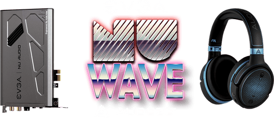 Headphones Waves - Evga Nu Audio Png