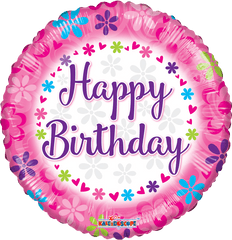 Pink Balloons Png - Pink Balloons For Happy Birthday