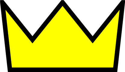 Crown Golden Yellow - King Crown Clipart Png Download Simple King Crown Cartoon