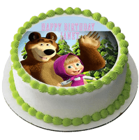 And Masha Pic Bear Cake The - Free PNG