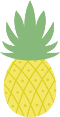 Pineapple Cartoon Png Clipart - Cartoon Transparent Background Pineapple Transparent