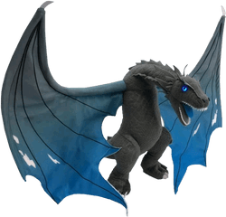 Game Of Thrones Icy Viserion 19u201d Plush With Light - Up Eyes Plush Dragon Png