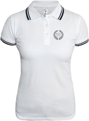 Download Rude Girl Girly Contrast Polo - White Polo Shirt Png Girl