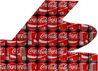 Monica Michielin Alphabets Red Coca - Cola In Can Coke Language Png