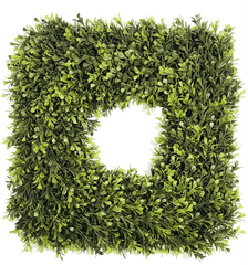 Square Artificial Spring Boxwood Wreath - Circle Png