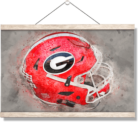 Georgia Bulldogs - Georgia Helmet Fine Art Revolution Helmets Png