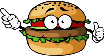Fast Food Style Hamburgers - Hamburger Character Png