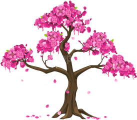 Free Png Download Pink Tree Images Background - Cherry Blossom Tree Clip Art