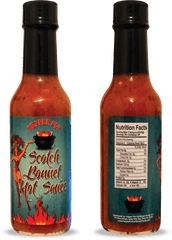 Scotch Bonnet Hot Sauce - One Bottle Font And Back Hot Sauce Bottle Png