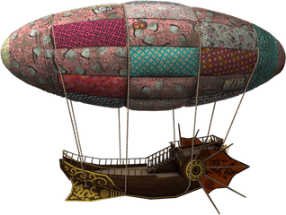 Download C3rb3rus Airship - Transparent Steampunk Airship Png