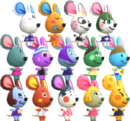 3ds - Animal Crossing New Leaf Mice The Models Resource Animal Crossing Mice Ranking Png