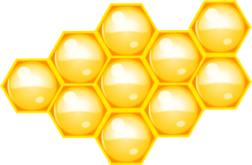 Honey Bees Comb Clipart Png - Beehive Png