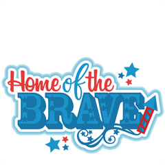 Brave Title Svg Scrapbook Cut File - Clip Art Png