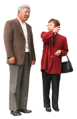 People Crowd Png Talk Cutout - Elderly People Cut Out