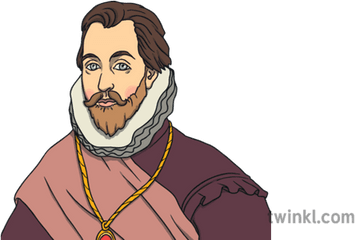 Ks1 Sir Francis Drake Explorer History Portrait Man - Illustration Png