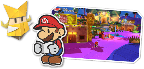 The Origami King - Paper Mario The Origami King Artwork Png