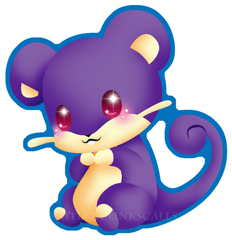 Rattata Chibi Transparent Png Image - Happy