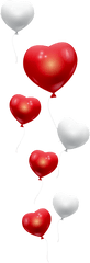 Valentine Balloons Heart - Free Image On Pixabay Balon Merah Putih Png