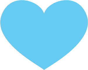 Blue Heart Emoji Clipart - Blue Heart Png