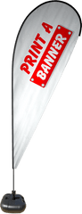 Print A Banner Png Tear Drop