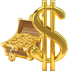 Library Of Gold Money Symbol Clip Art Png Files - Gold Dollar Sign Png