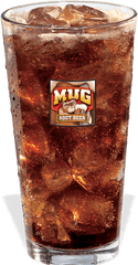 Glass Of Mug Root Beer - Mug Root Beer Glass Full Size Png Diet Coke In A Glass