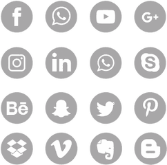 Free Social Media Icons Png Transparent - Vector Social Media Icon Png