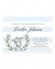 Transparent Baby Shower Png - Elephant Baby Shower Elephant Baby Shower Invitation Templates Free