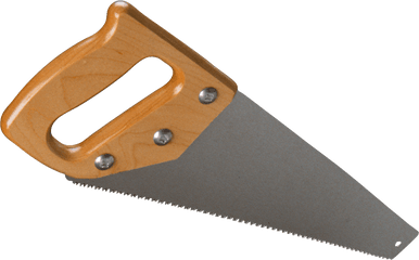 Hand Saw Sideview Transparent Png - Saw Clipart No Background