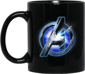 Marvel Avengers Endgame Tech Logo Graphic Black Mug - Berserk Mug Png