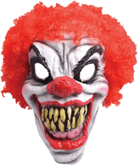 Download Clown Scary Horror Mask Scare Face Fright Fear Gear - Scary Clown Mask Png