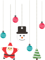 Snowman And Gift Claus Ornament Decoration Pendant - Free PNG