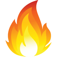 Fire Clip Flame Transparent Png - Transparent Fire Emoji Png