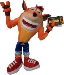 Crash Bandicoot Victory Sign 12 Plush - Fictional Character Png