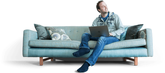 Hd People Sitting - Couch - Free PNG