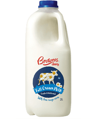 Milk Carton Png Transparent - Brownes Full Cream Milk