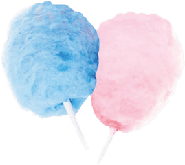 Blue Candy Floss Transparent Png - Cotton Candy Transparent Background