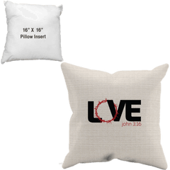 Crown Of Thorns Png - Love Crown Of Thorns Pillow Case Cushion