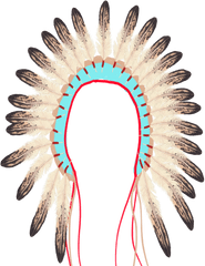 Download Hd Feathers Indian Headress - Indian Feathers Png