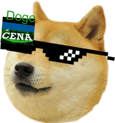 Get Rekt Glasses - Doge Emoji For Discord Png