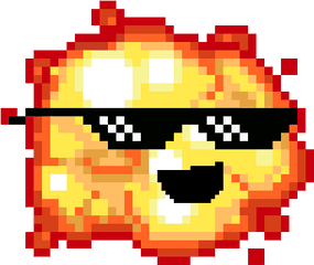 Pixilart - 8 Bit Explosion Png